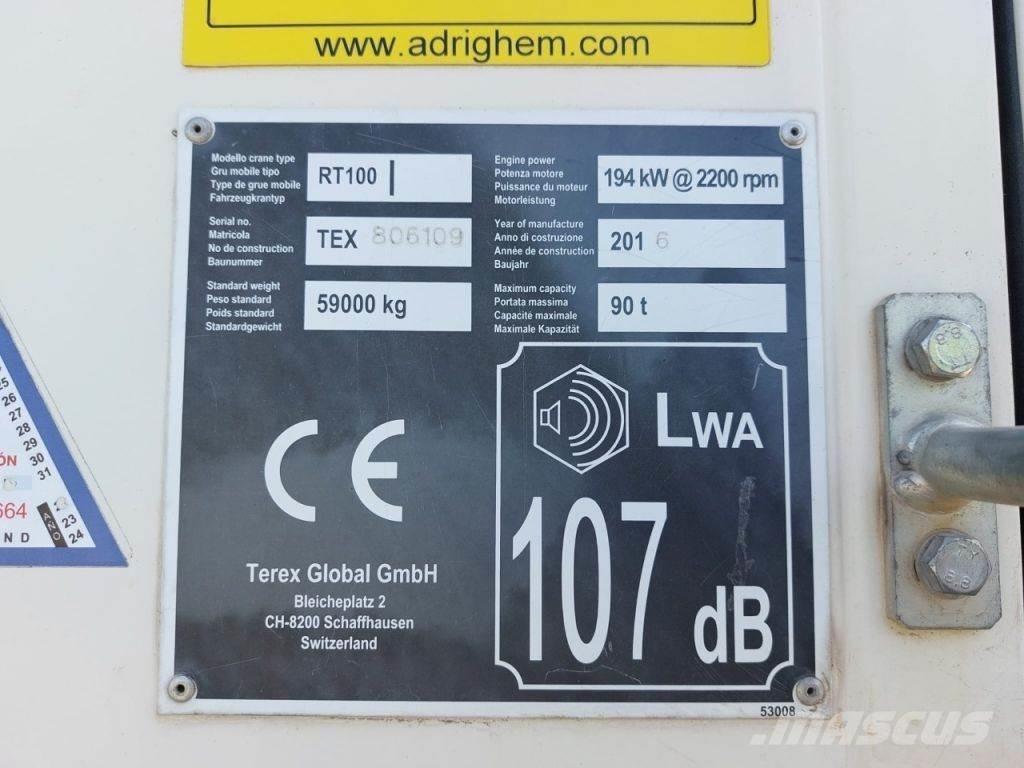 Terex RT100 Ruwterrein kranen