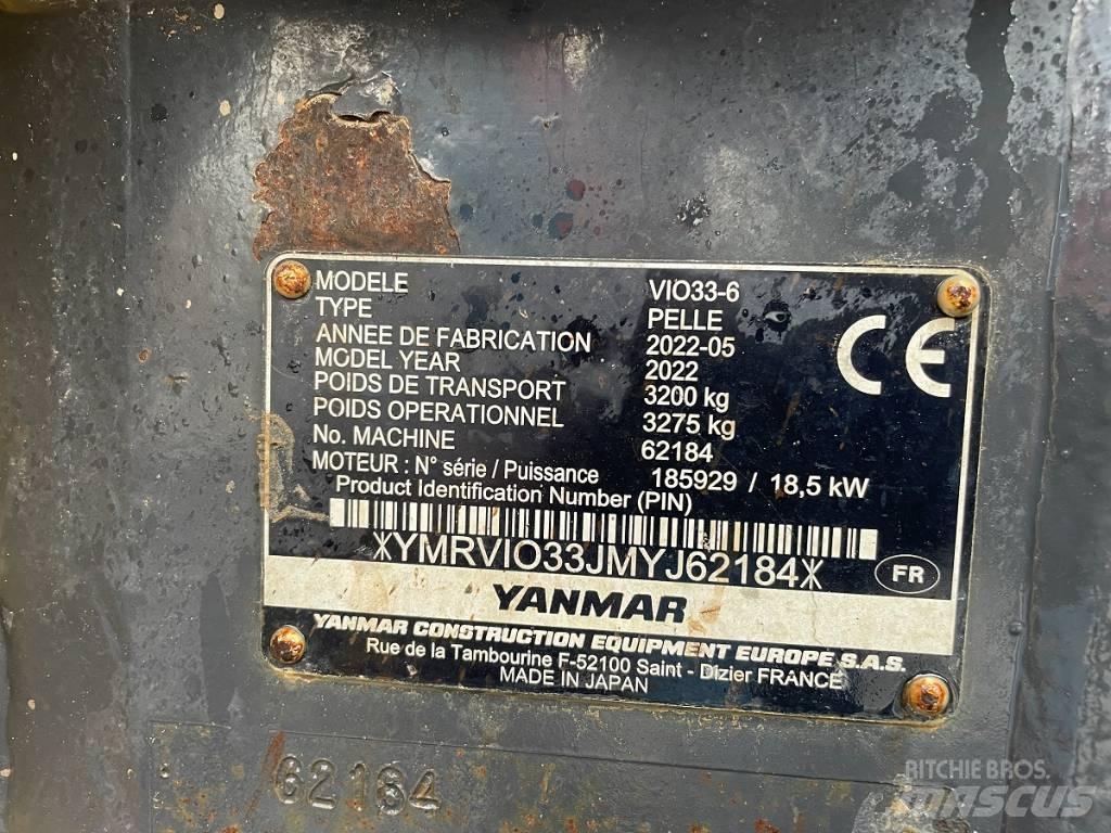 Yanmar Vio 33 U Minibagger < 7t