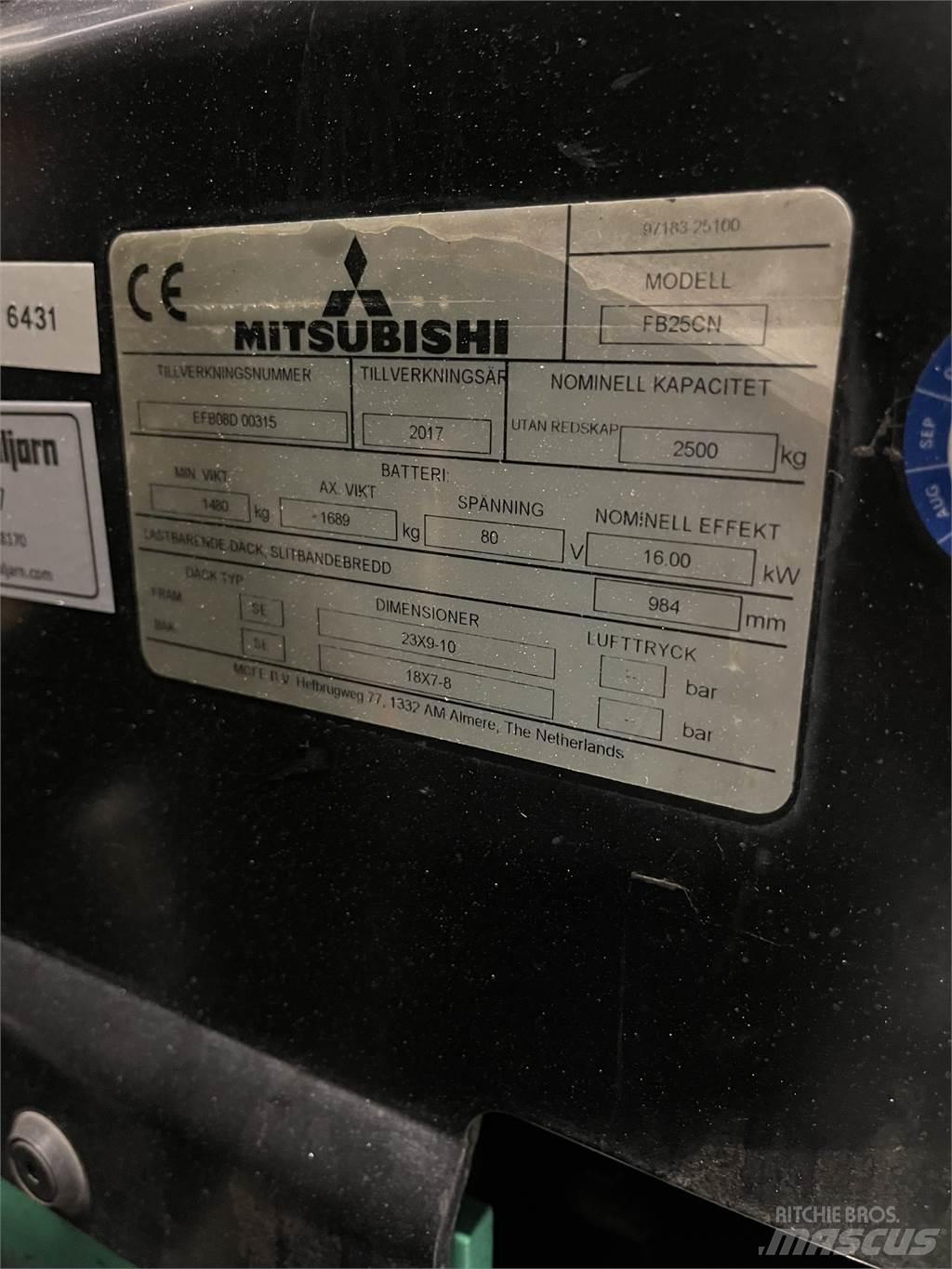 Mitsubishi FB25CN Elektrische heftrucks