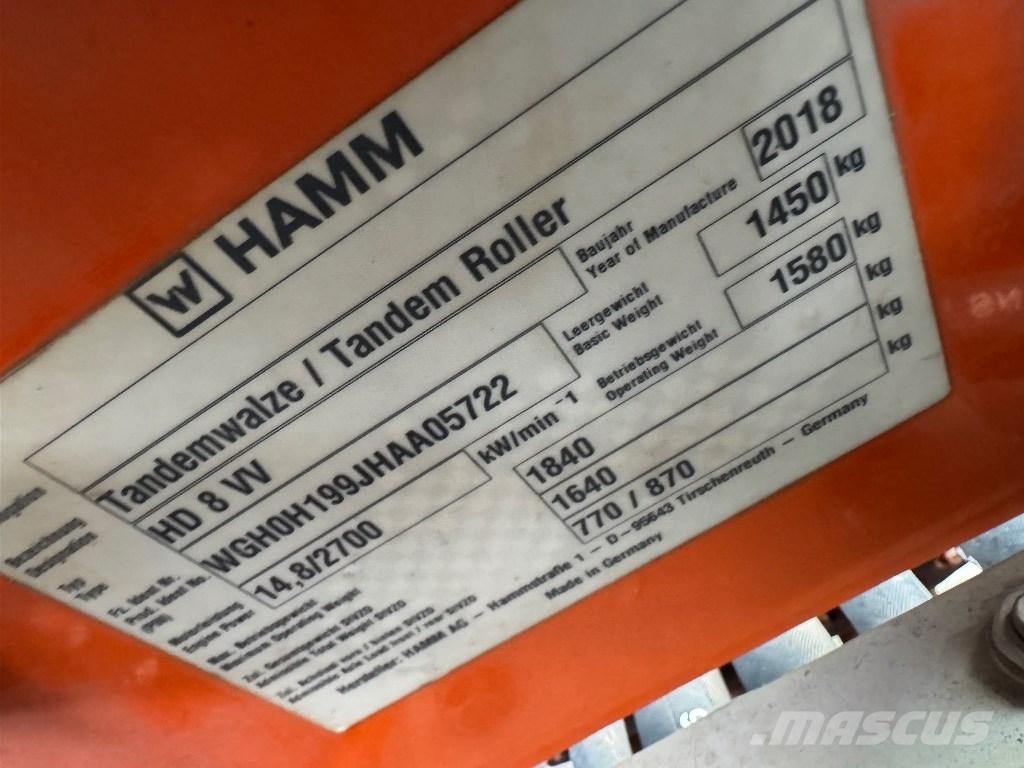 Hamm HD 8 VV Tandemwalzen