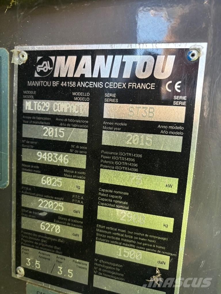 Manitou MLT 629 Teleskoplader