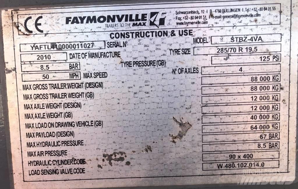 Faymonville STBZ-4VA Tieflader