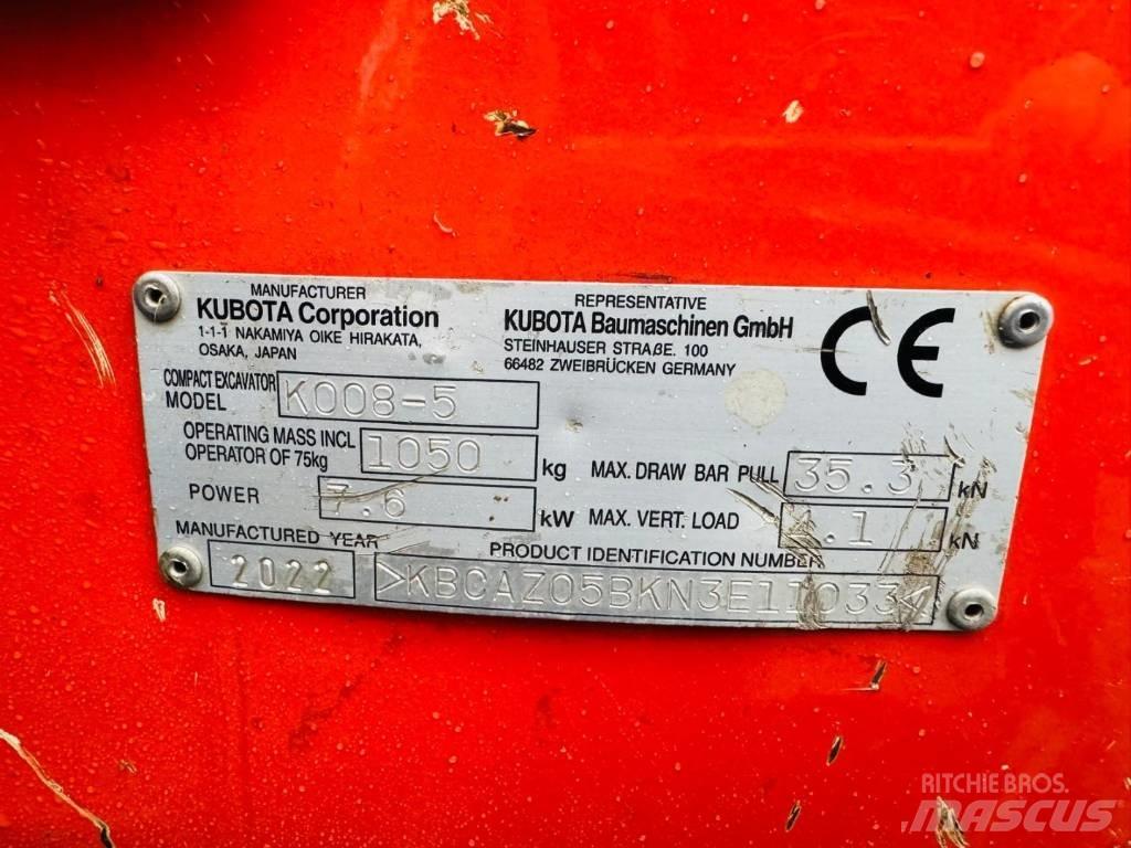 Kubota K008-5 Minibagger < 7t