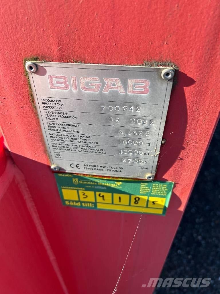 Bigab 242 SCHAKTFLAK Containeranhänger