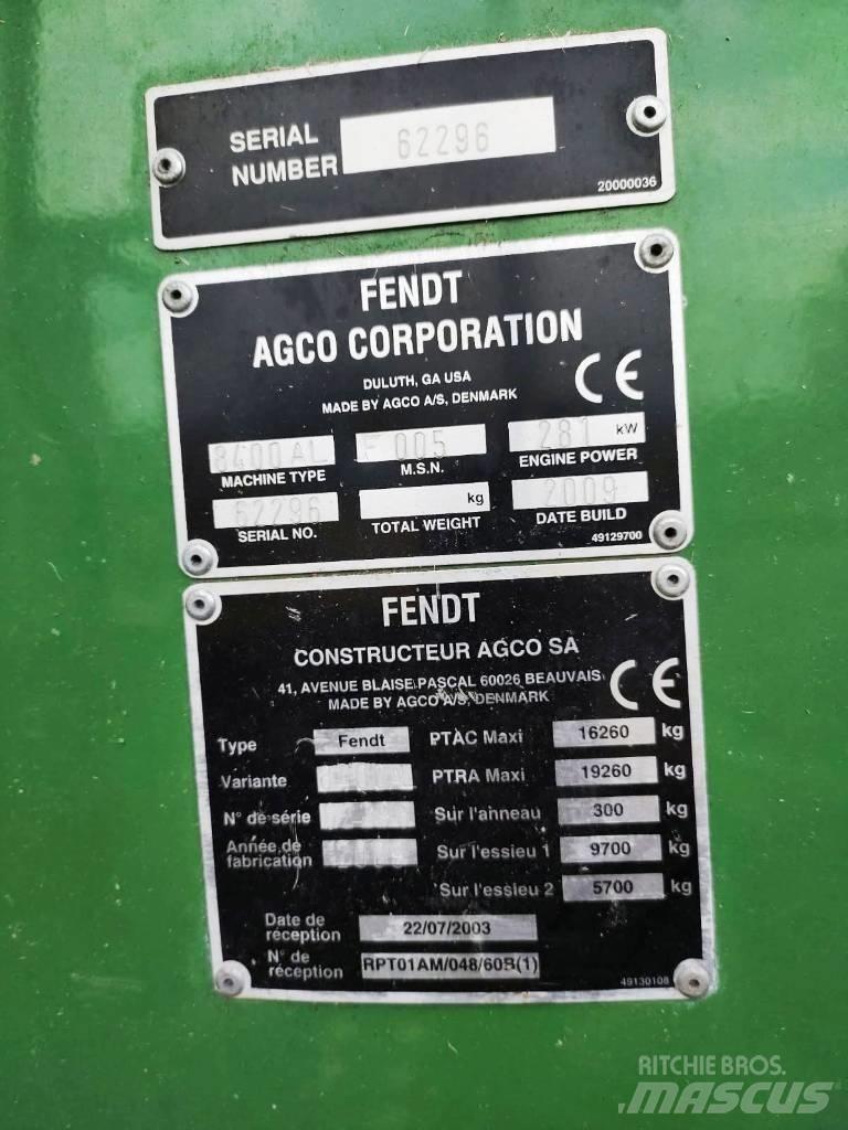 Fendt 8400 P AL Mähdrescher