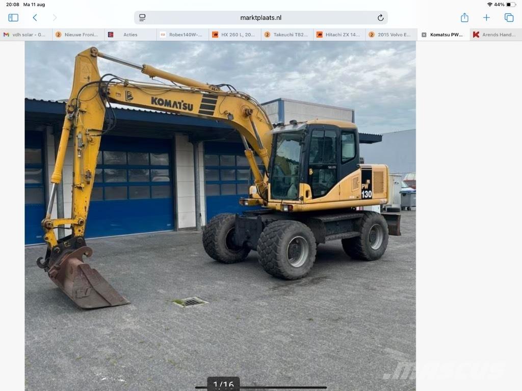 Komatsu PW 130-7K Mobilbagger