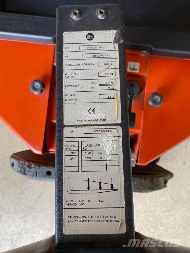 BT PPS 1200 MX / 1 Deichselstapler
