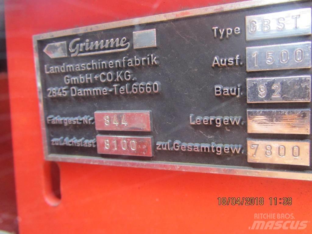 Grimme GBST 1500 Aardappelrooiers