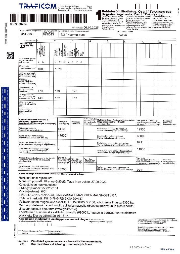 Volvo FH 16 Holztransporter