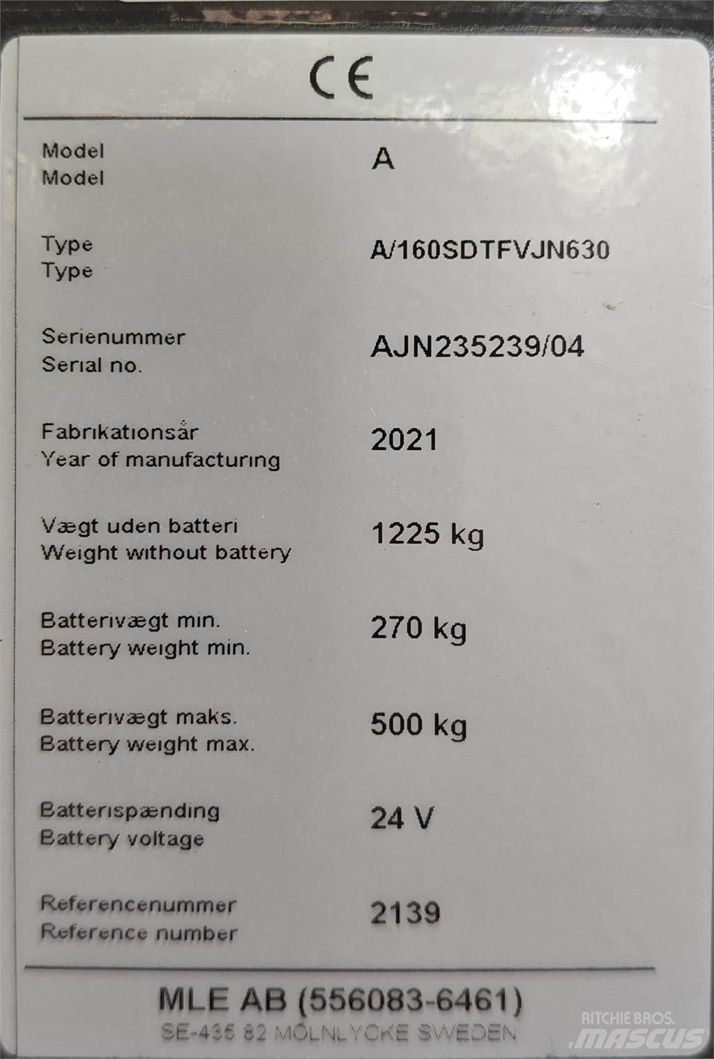 Atlet 160SDTFV Gabelstapler mit Fahrerstand