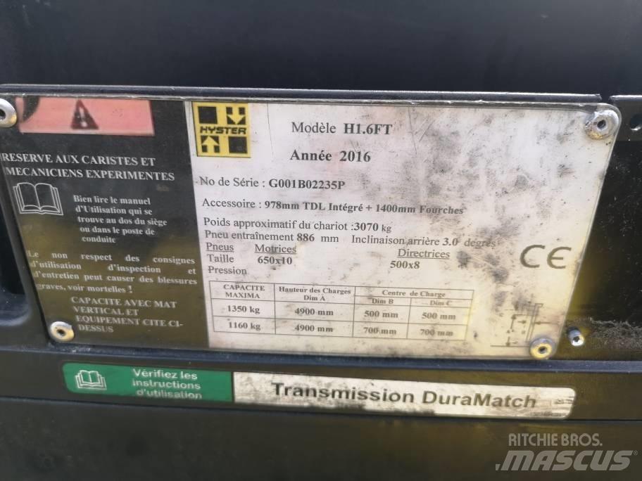 Hyster H 1.6 FT LPG heftrucks