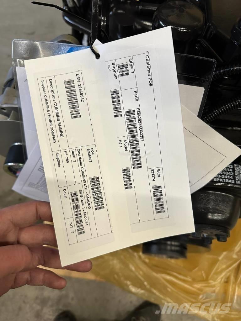 Cummins B6.7 FR95884 Sonstige Landmaschinen