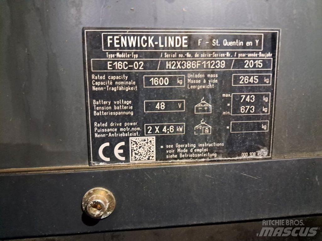 Linde E16C-02 Elektrische heftrucks