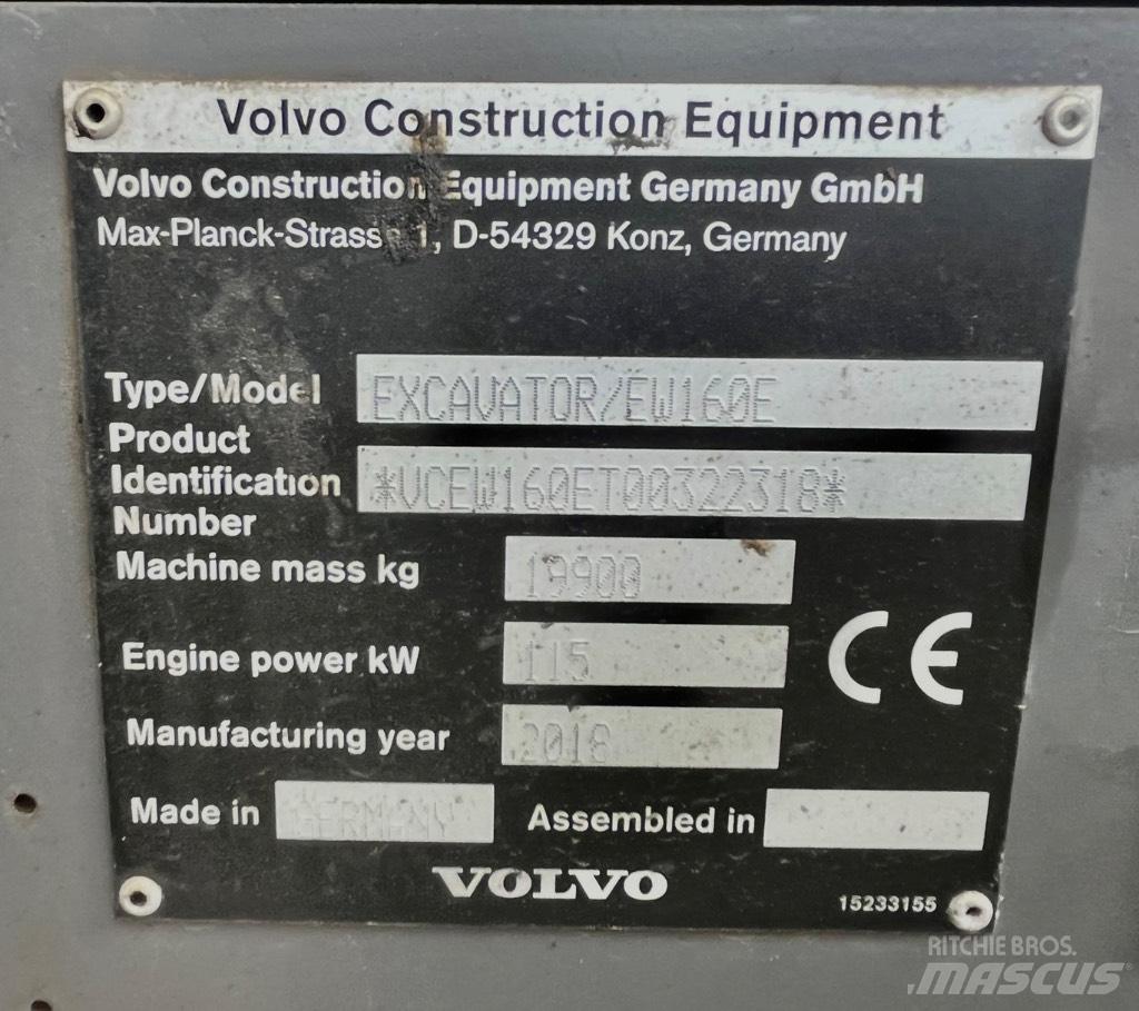 Volvo EW 160 E Mobilbagger