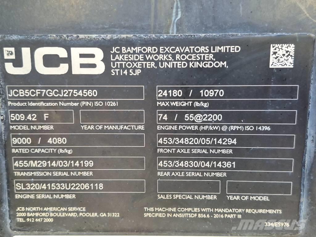 JCB 509-42 Teleskoplader