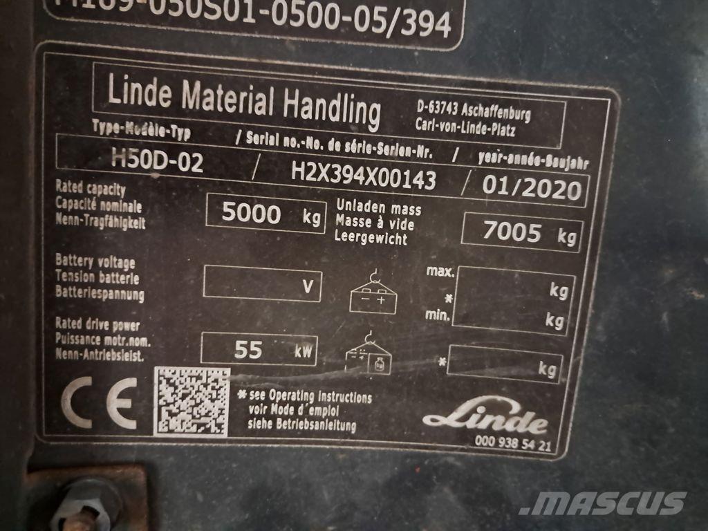 Linde H50D-02 Diesel heftrucks
