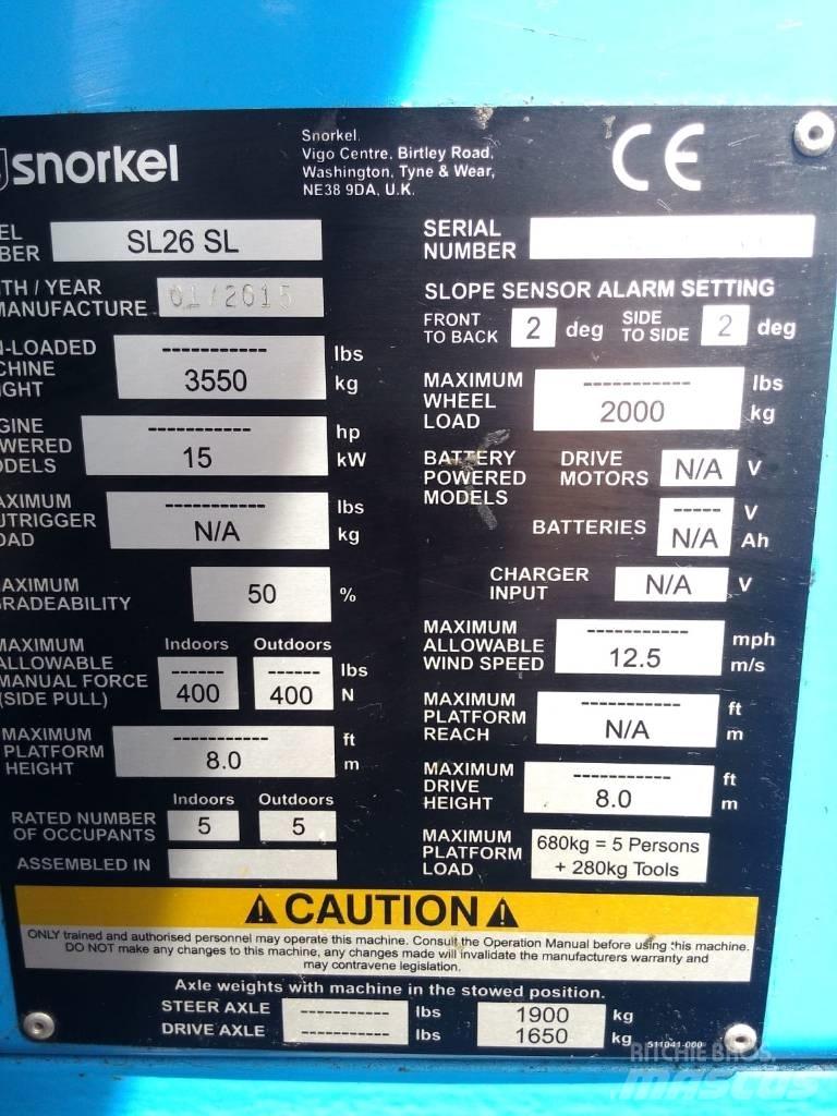 Snorkel SL 26 Gelenkteleskoparbeitsbühnen
