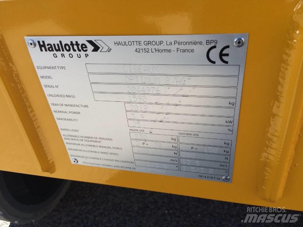 Haulotte Optimum  8 Scheren-Arbeitsbühnen