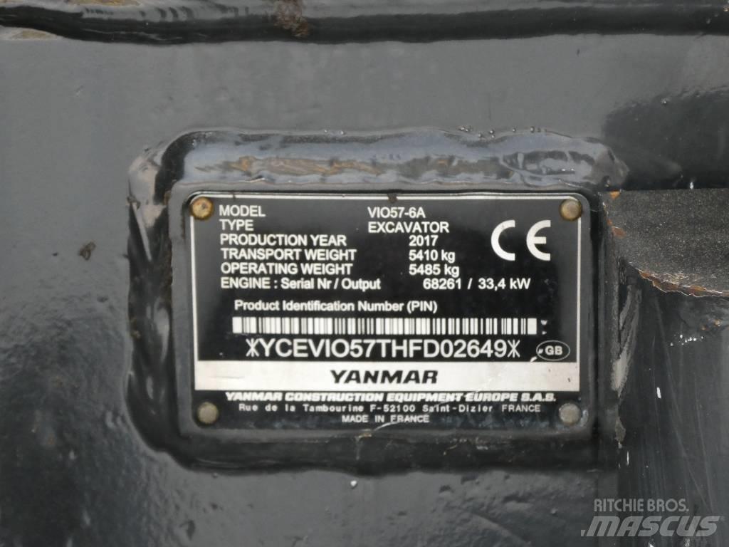 Yanmar Vio 57-6A Minibagger < 7t