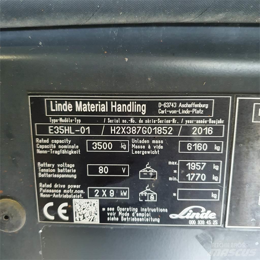 Linde E35HL Elektrische heftrucks