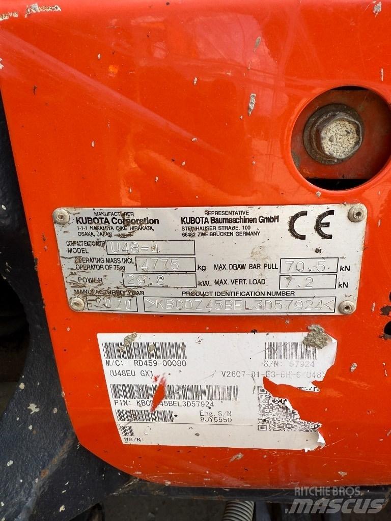 Kubota U 48 Minibagger < 7t