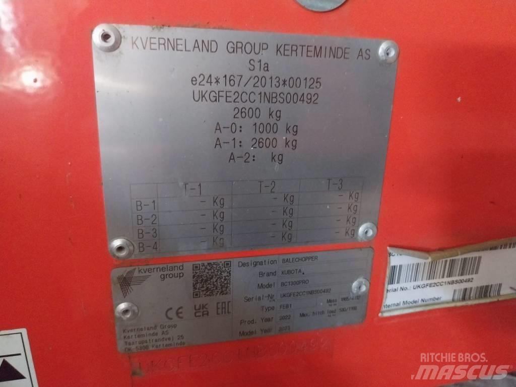 Kubota BC 1300 PRO Ballenschredder, -schneider und -wickler