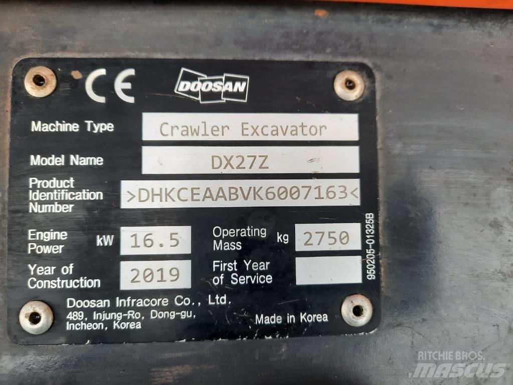 Doosan DX 27 Z Minibagger < 7t