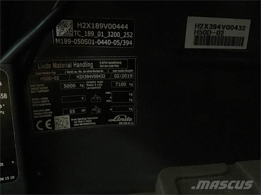Linde H50D Diesel heftrucks
