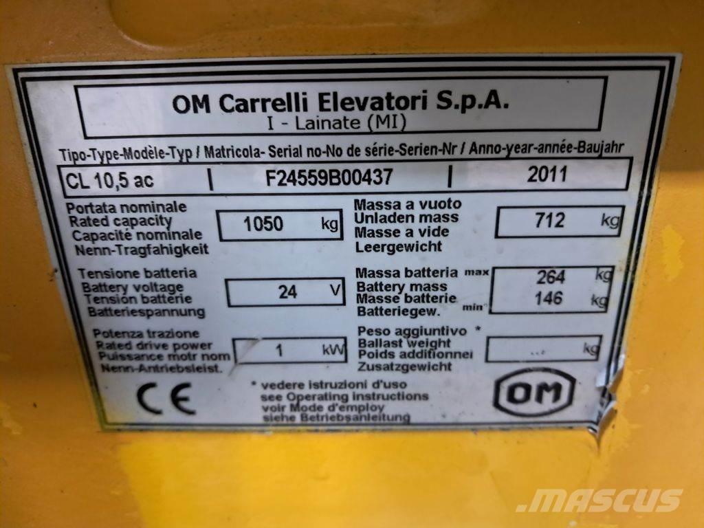OM CL 10.5ac Deichselstapler