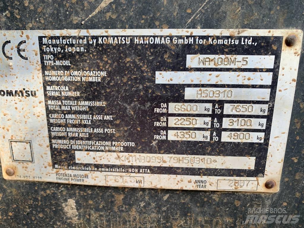 Komatsu WA 100 M-5 Radlader