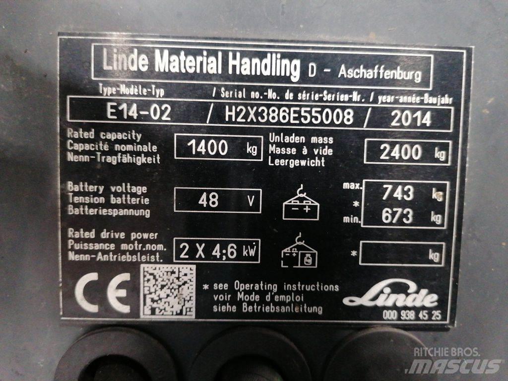 Linde E14-02 Elektrische heftrucks