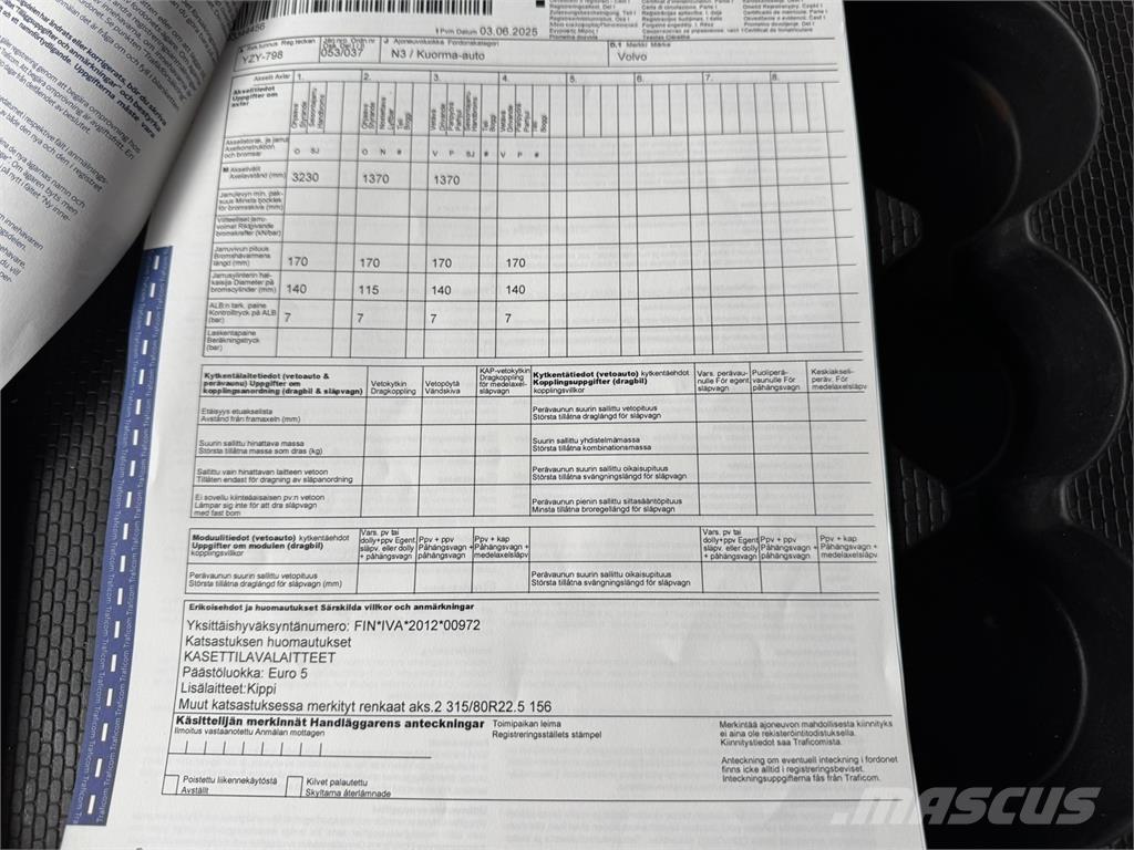 Volvo FMX 8x4 Kipper