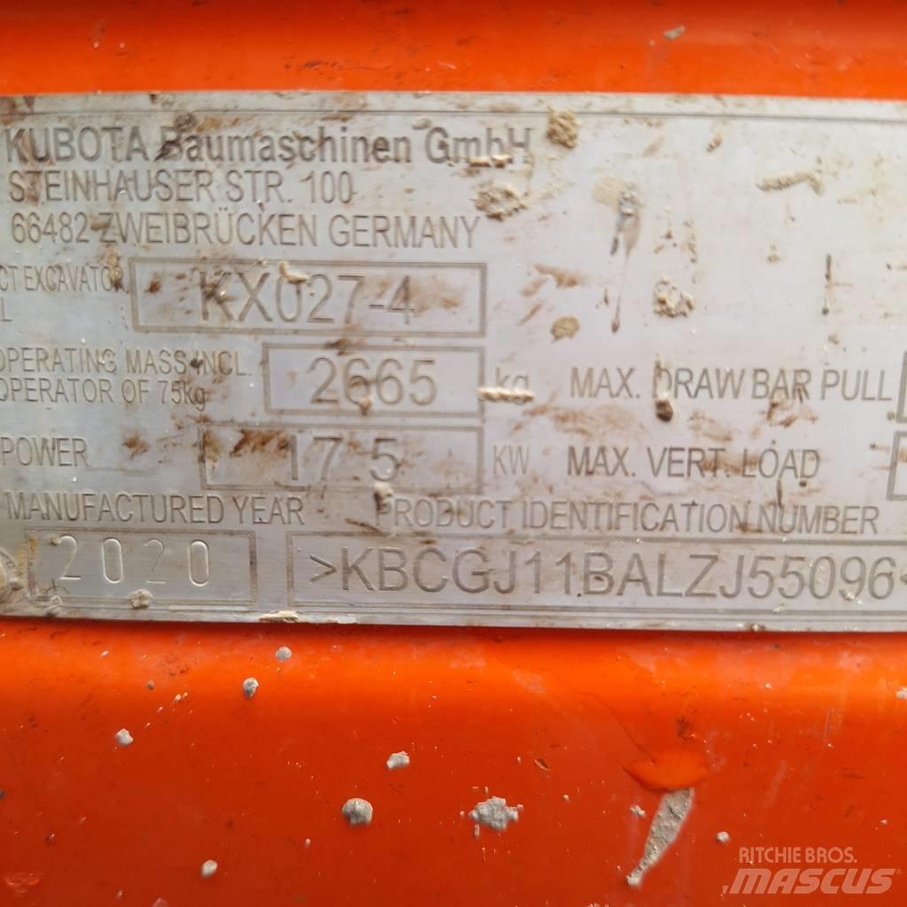 Kubota KX 027-4 Minibagger < 7t