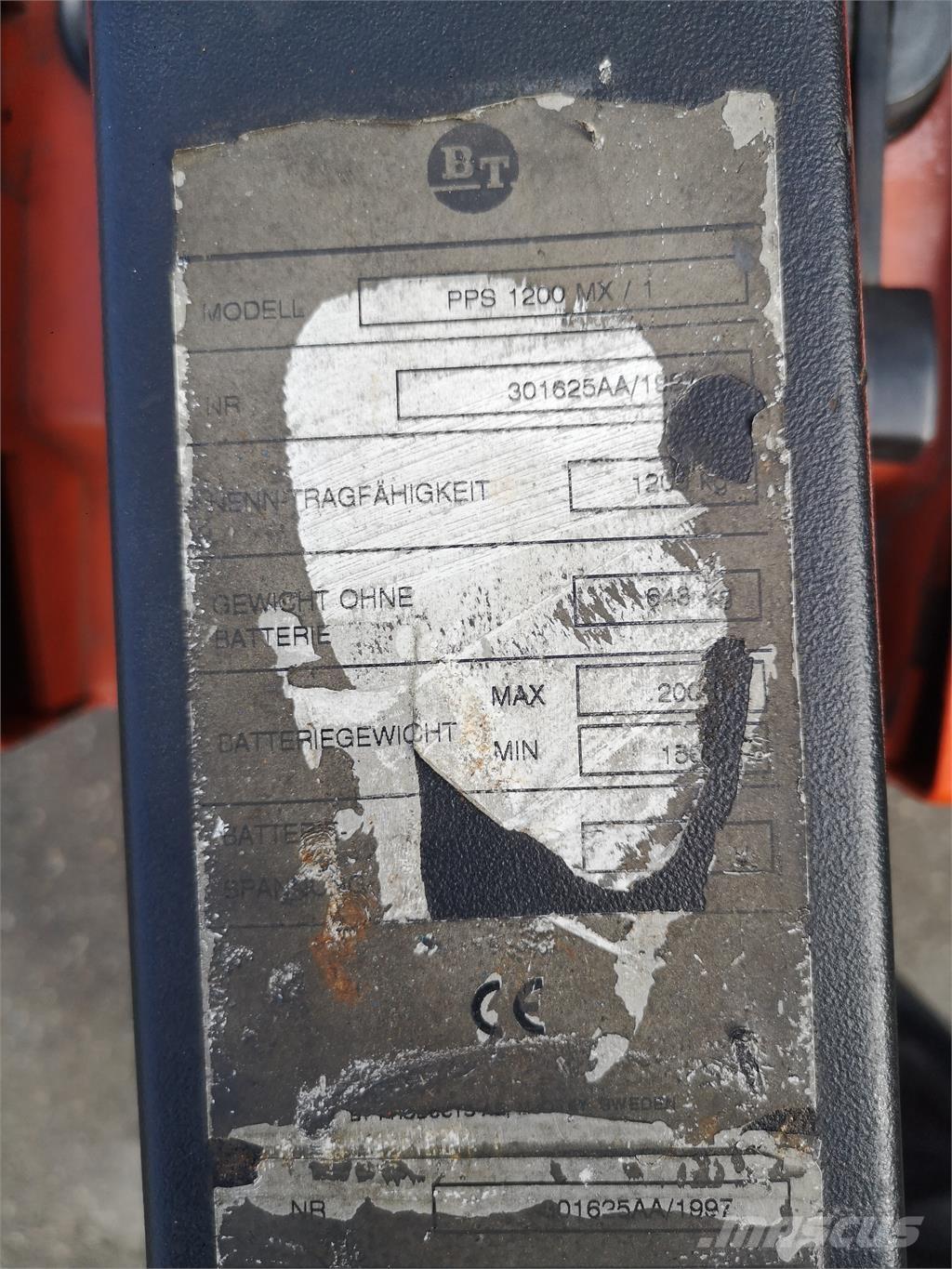 BT PPS 1200 MX/1 Zelfrijdende stapelaars