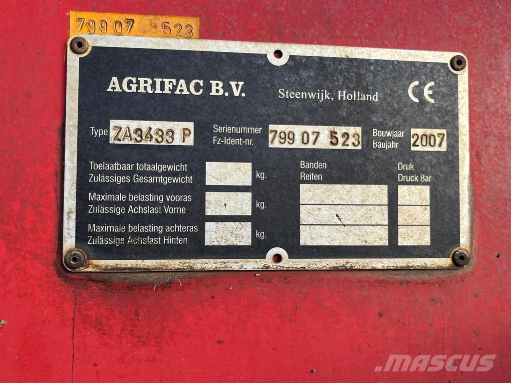 Agrifac ZA3433 Sonstige Erntemaschinen