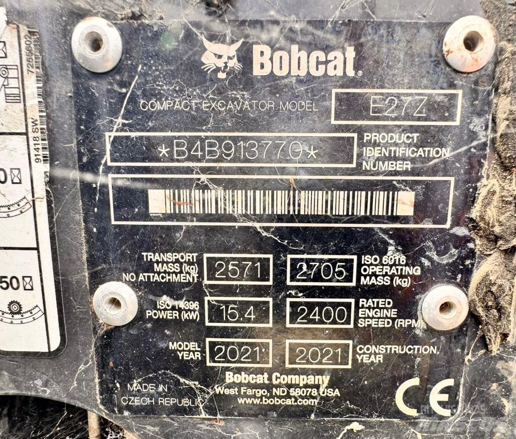 Bobcat E 27z Minibagger < 7t