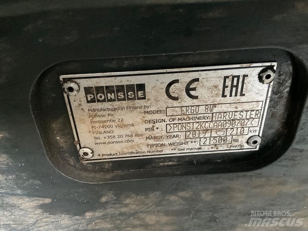 Ponsse ERGO 8W Harvester