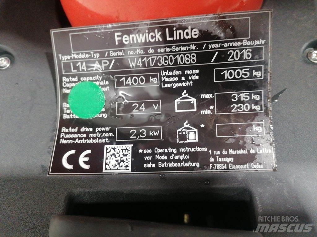 Linde L14AP Deichselstapler