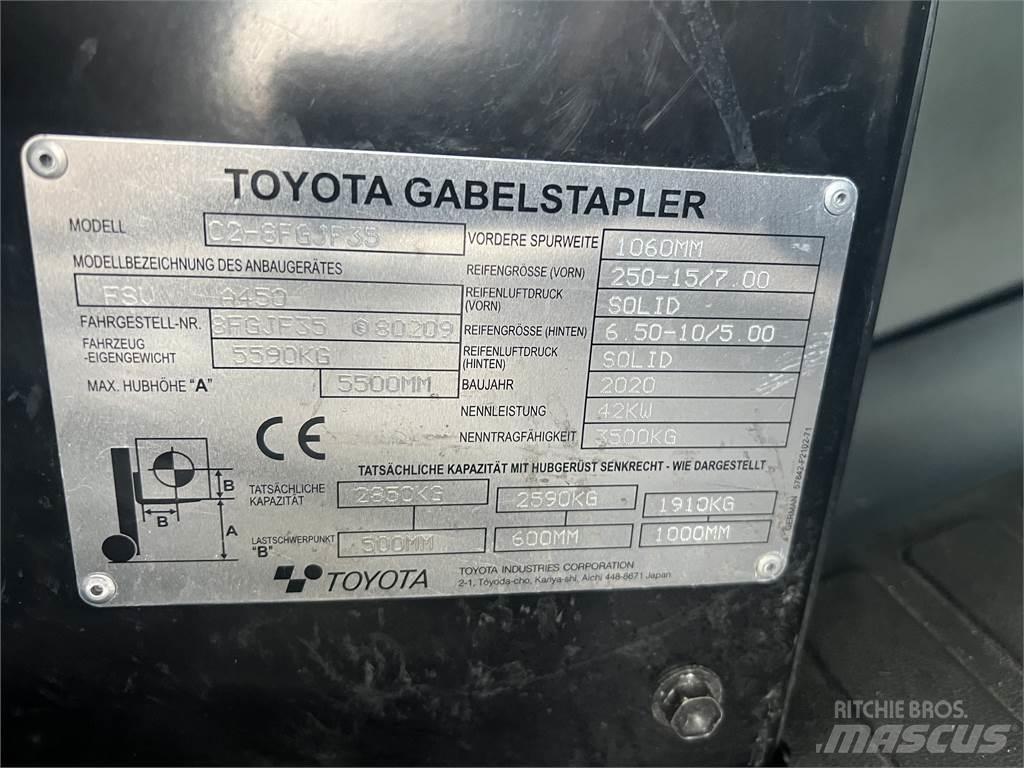 Toyota 8FGJF35 LPG heftrucks