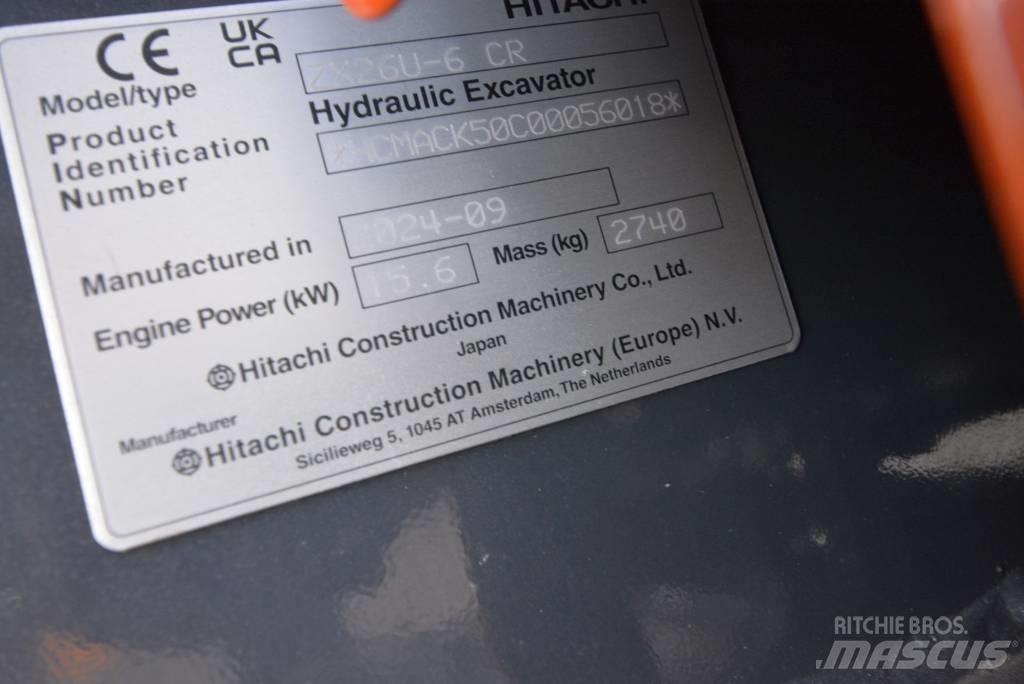 Hitachi ZX 26 U-6 Minibagger < 7t