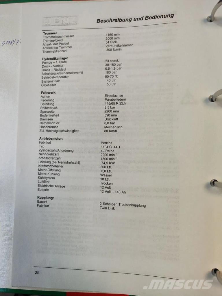 JENZ MU 2000D Schredder