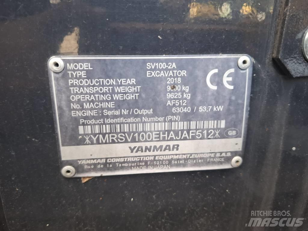 Yanmar SV 100-2A Midibagger  7t - 12t
