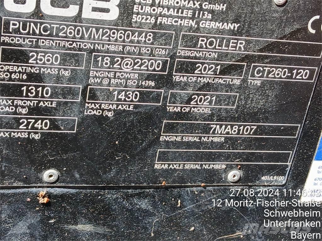 JCB CT260-120 Walzen