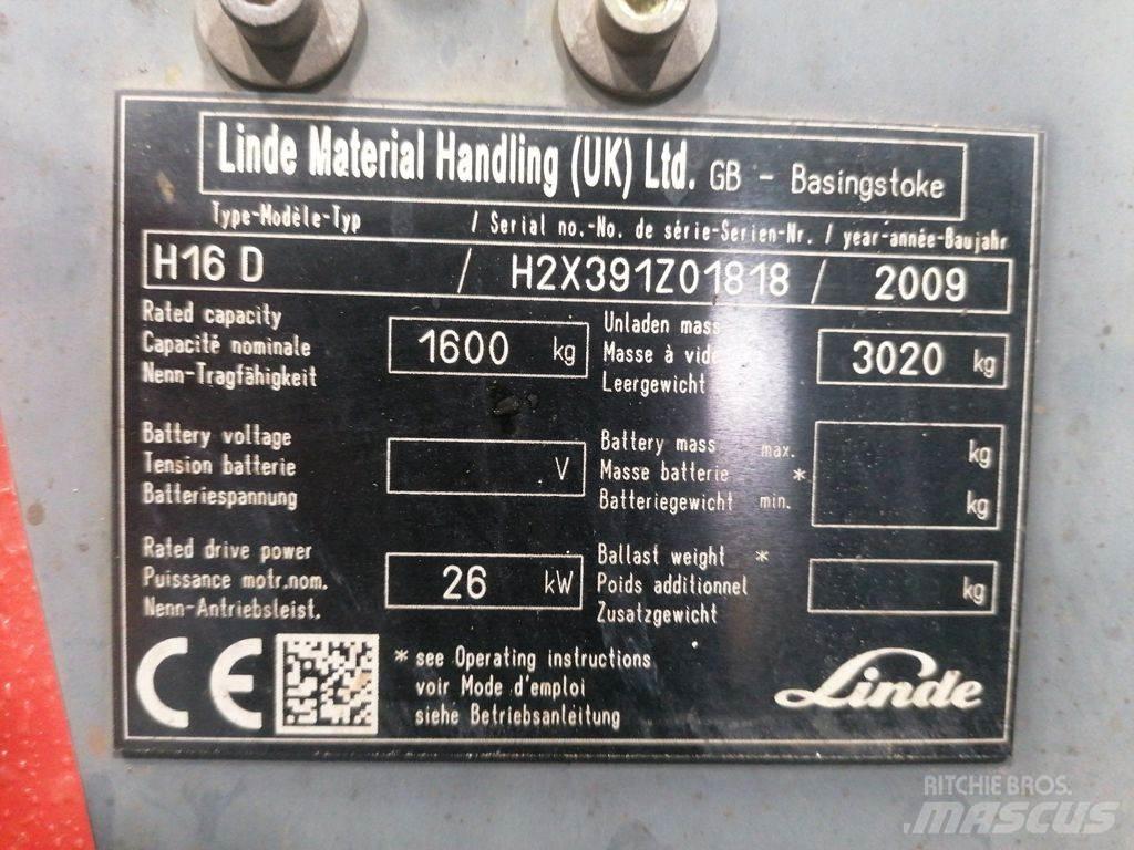 Linde H16D Diesel heftrucks