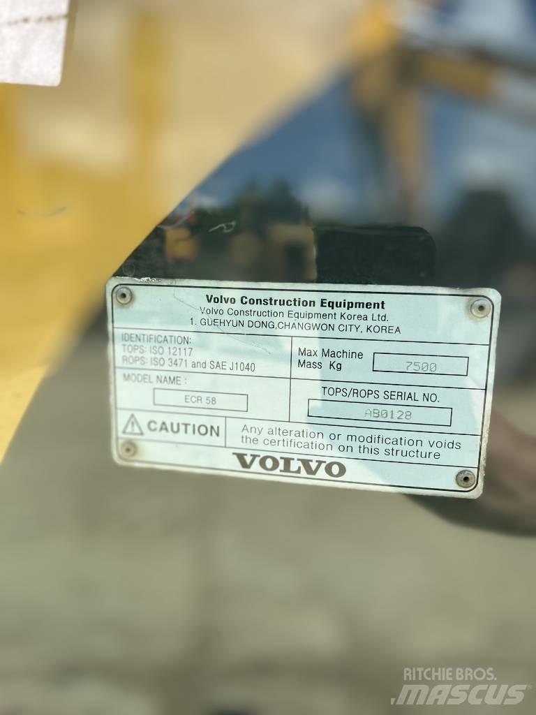 Volvo ECR 58 PLUS Midibagger  7t - 12t