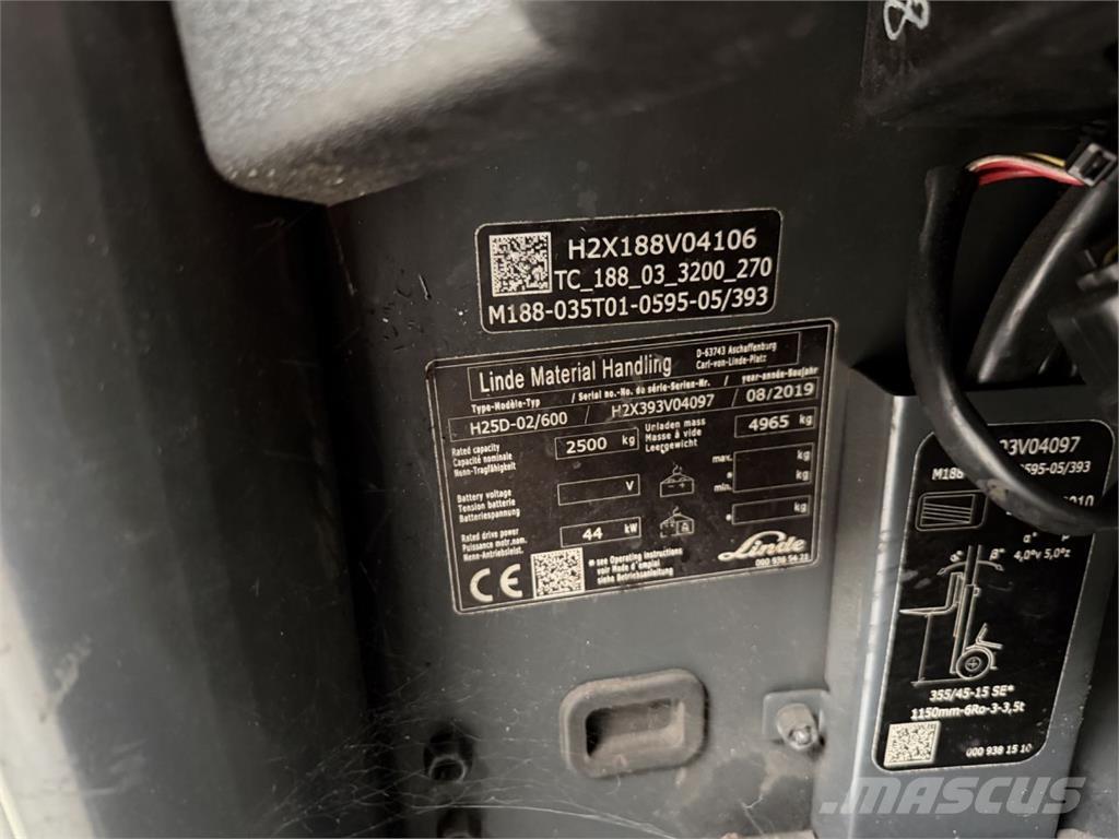 Linde H25D-02/600 Diesel heftrucks