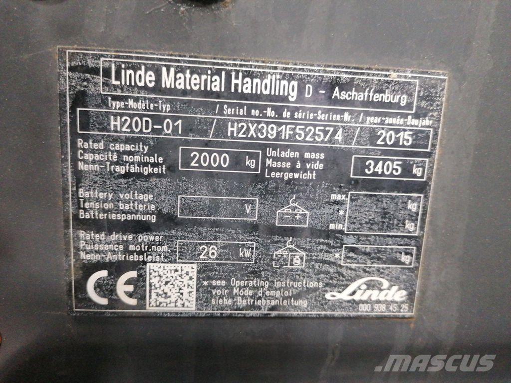 Linde H20D-01 Diesel heftrucks
