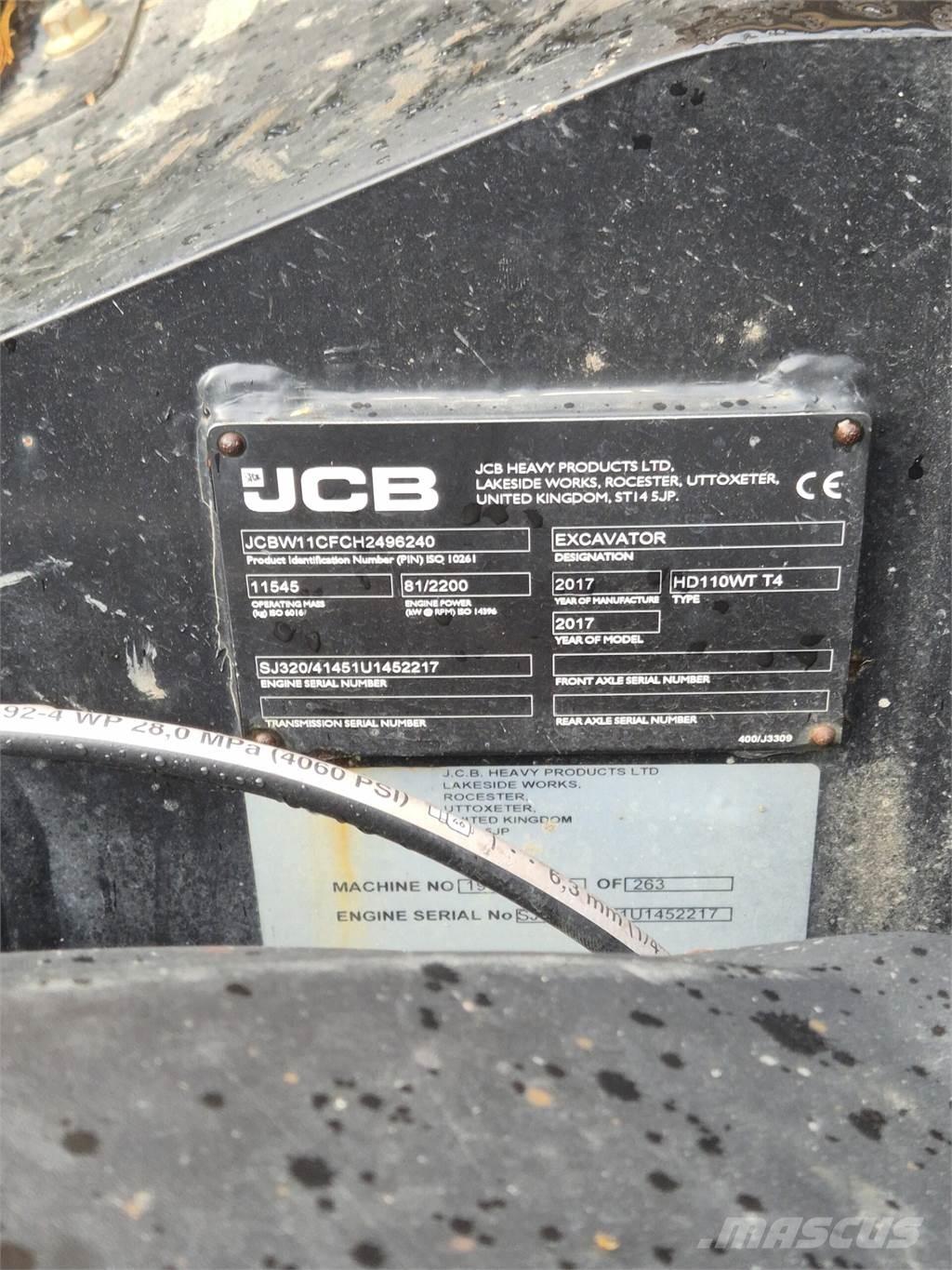 JCB 110W Hydradig Mobilbagger