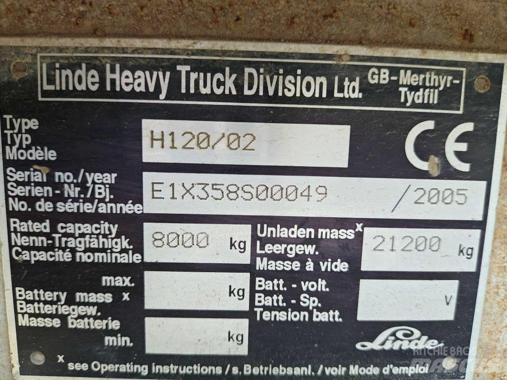 Linde H 120 Diesel heftrucks