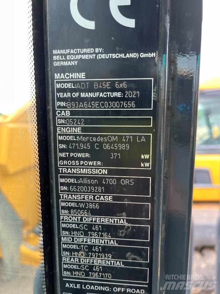 Bell B45E Dumper - Knickgelenk